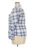 Passport 100% Polyester Plaid Blue Long Sleeve Blouse Size 2X - photo 5