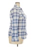 Passport 100% Polyester Plaid Blue Long Sleeve Blouse Size 2X - photo 4