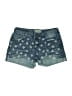 Vanilla Star Hearts Blue Denim Shorts Size 12 - photo 1