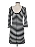 Express Stripes Black Casual Dress Size S - photo 2