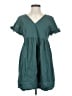 ASOS 100% Cotton Teal Short Sleeve Blouse Size 2 - photo 1