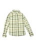 Cat & Jack 100% Cotton Plaid Green Long Sleeve Button-Down Shirt Size 6 - 7 - photo 1