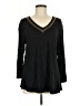 Caite Black Long Sleeve Top Size M - photo 1