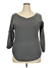 Lucky More Gray 3/4 Sleeve Top Size 2X (estimated) - photo 1