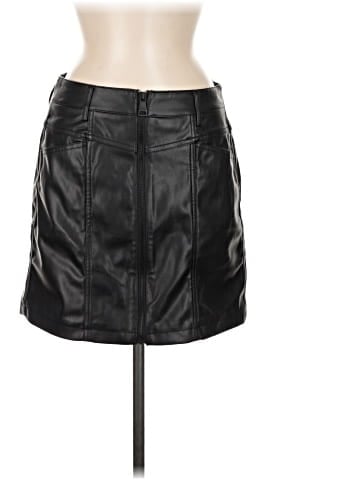 DKNY Jeans Faux Leather Skirt (view 1)