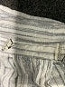 Unbranded Stripes Silver Short Sleeve Blouse Size XL - photo 7