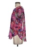 Sami & JO 100% Polyester Purple Pink Short Sleeve Blouse Size S - photo 5