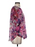 Sami & JO 100% Polyester Purple Pink Short Sleeve Blouse Size S - photo 4