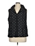 Laura Ashley 100% Polyester Polka Dots Black Vest Size XL - photo 1