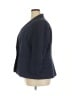 Le Suit 100% Polyester Chevron-herringbone Blue Blazer Size 20 - photo 5