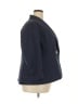 Le Suit 100% Polyester Chevron-herringbone Blue Blazer Size 20 - photo 4