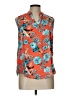 Cure 100% Polyester Orange Sleeveless Blouse Size L - photo 1