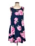 P.S. Kate Floral Blue Casual Dress Size L - photo 1