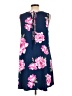 P.S. Kate Floral Blue Casual Dress Size L - photo 2