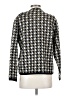 Crystal-Kobe 100% Acrylic Houndstooth Black Cardigan Size S - photo 2
