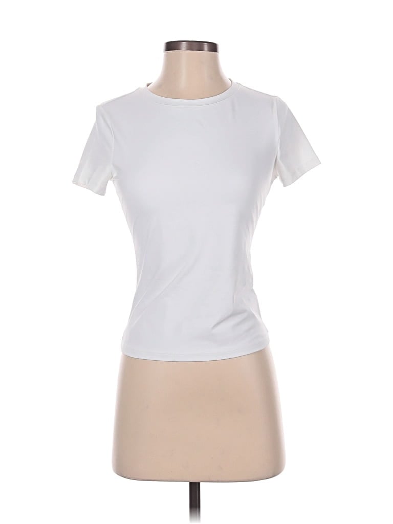 Pre-owned Trendy Queen Active T-shirt In White