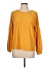 Rose + Olive Yellow Long Sleeve Blouse Size L - photo 1