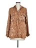 Nostalgia 100% Viscose Brown Long Sleeve Blouse Size M - photo 1