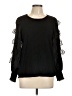 Chico's Black Long Sleeve Blouse Size Lg (2) - photo 1