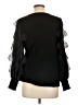 Chico's Black Long Sleeve Blouse Size Lg (2) - photo 2