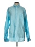PETER MILLAR Color Block Blue Long Sleeve Button-Down Shirt Size L - photo 1
