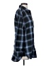 Lola River 100% Polyester Plaid Blue Long Sleeve Blouse Size S - photo 4