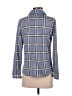 New York Laundry Plaid Blue Long Sleeve Blouse Size S - photo 2
