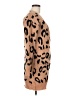 Shein 100% Polyester Animal Print Tan Cardigan Size 6 - photo 4