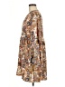 Unbranded 100% Polyester Paisley Brown Casual Dress Size M - photo 5