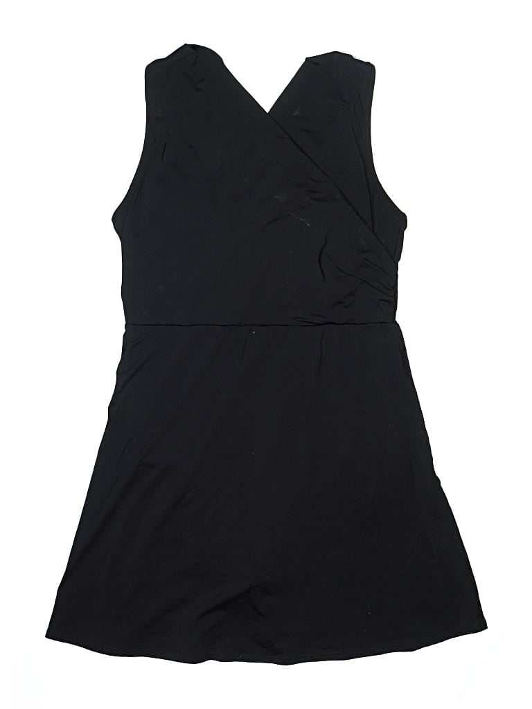 Pre-owned Lands' End Swimsuit Cover Up In Black