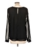 Blu Pepper 100% Polyester Black Long Sleeve Blouse Size L - photo 2