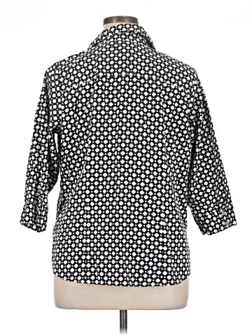 212 Collection 3/4 Sleeve Button-Down Shirt (view 2)