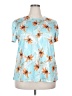 Zeagoo Teal Short Sleeve Blouse Size 2X - photo 1