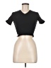 Assorted Brands Black Short Sleeve Turtleneck Size M - photo 1