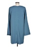Sugar 100% Polyester Solid Teal Casual Dress Size L - photo 2