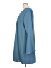 Sugar 100% Polyester Solid Teal Casual Dress Size L - photo 5