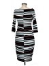 Belle+Sky Stripes Black Casual Dress Size M - photo 2