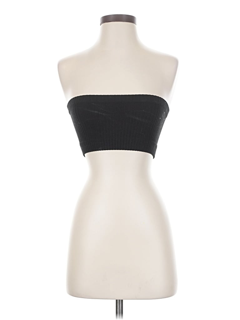 Pre-owned Sunday Best Tube Top Black Strapless Neckline Tops