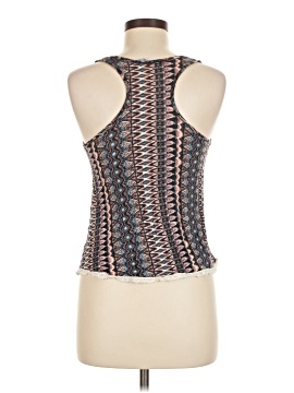 Blouse Julie’s Closet Femme 3X Sans Manches – Pois Stretch – Marron Et Sarcelle