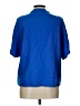 Shein Blue Short Sleeve Blouse Size L - photo 2