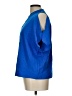 Shein Blue Short Sleeve Blouse Size L - photo 5
