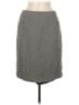 Talbots 100% Wool Chevron-herringbone Gray Casual Skirt Size 8 - photo 1