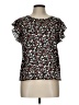 Unbranded Black Short Sleeve Blouse Size L - photo 1