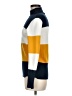 French Connection Color Block Yellow Turtleneck Sweater Size 8 - photo 5
