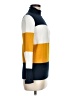 French Connection Color Block Yellow Turtleneck Sweater Size 8 - photo 4