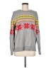 Gap 100% Cotton Print Gray Pullover Sweater Size M - photo 1