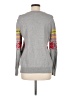 Gap 100% Cotton Print Gray Pullover Sweater Size M - photo 2