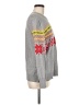 Gap 100% Cotton Print Gray Pullover Sweater Size M - photo 4