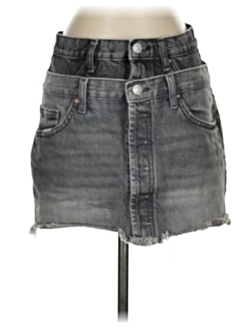 Zara Denim Skirt (view 1)