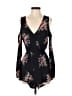 Willow & Clay 100% Viscose Floral Black Romper Size S - photo 1